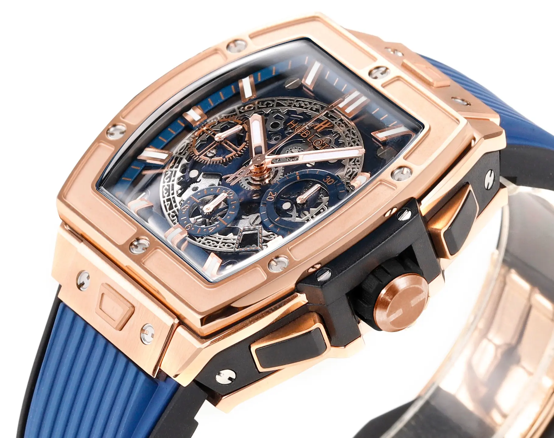 HB Factory Hublot Spirit of Big Bang King Gold Blue Limited Edition Super Clone Watch – Model 642.NX.0170.RX - 图片 4