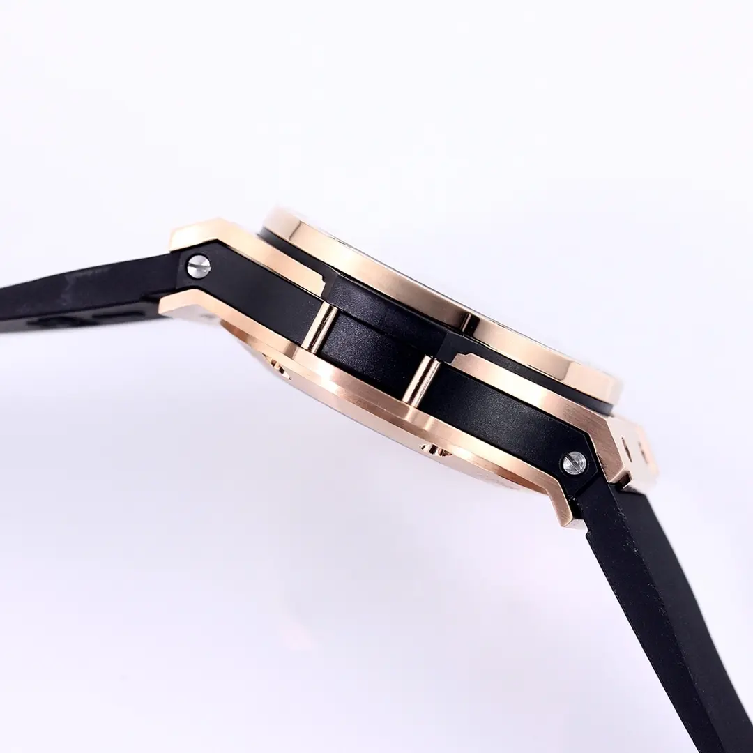 ZF Factory Hublot Big Bang 44mm Rose Gold Black Dial Rubber Strap Chronograph Super Clone Watch - 图片 6