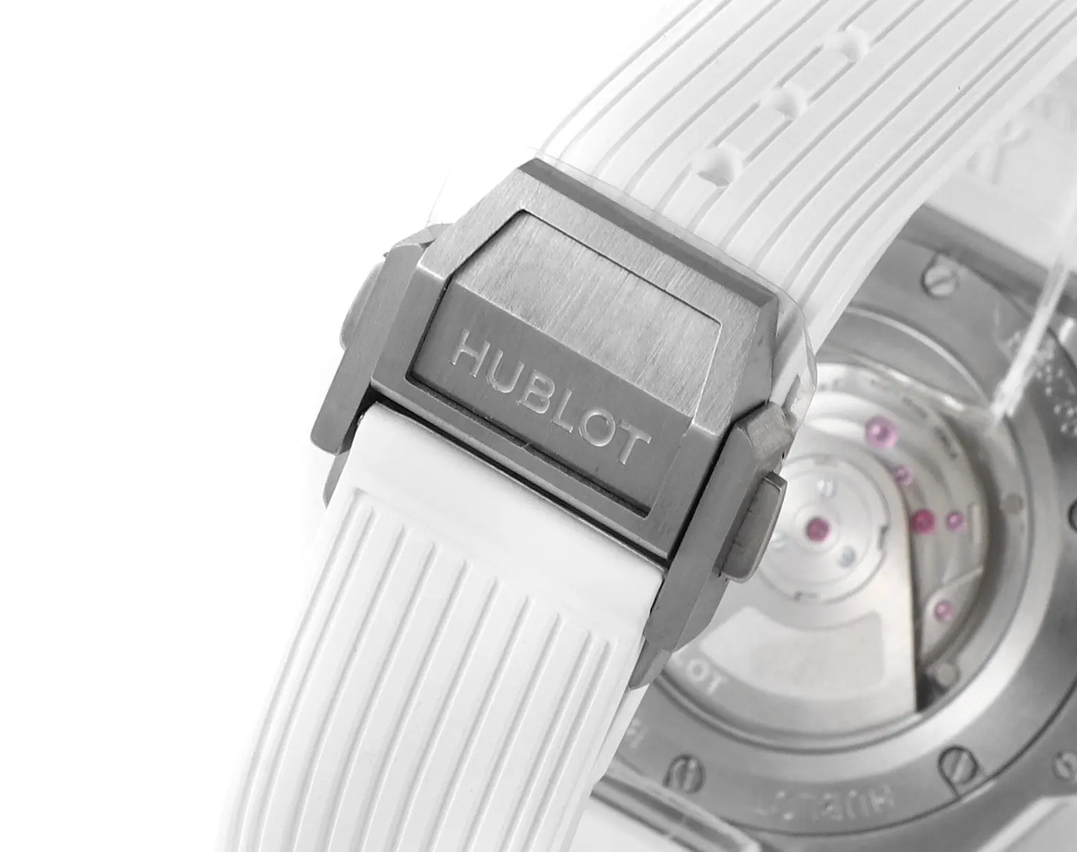 ZF Factory Hublot Big Bang One-Click 39mm Stainless Steel White Pave Watch – Automatic, White Strap, Super Clone Quality - 图片 9