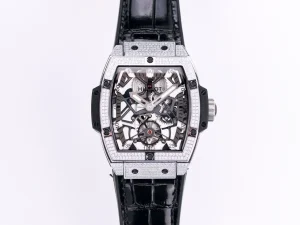 ZF Factory Hublot Masterpiece 906 Tourbillon Watch – Rose Gold/Platinum, Black Leather Strap, Super Clone Edition