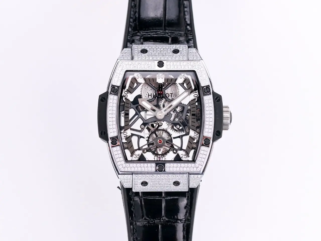 ZF Factory Hublot Masterpiece 906 Tourbillon Watch – Rose Gold/Platinum, Black Leather Strap, Super Clone Edition