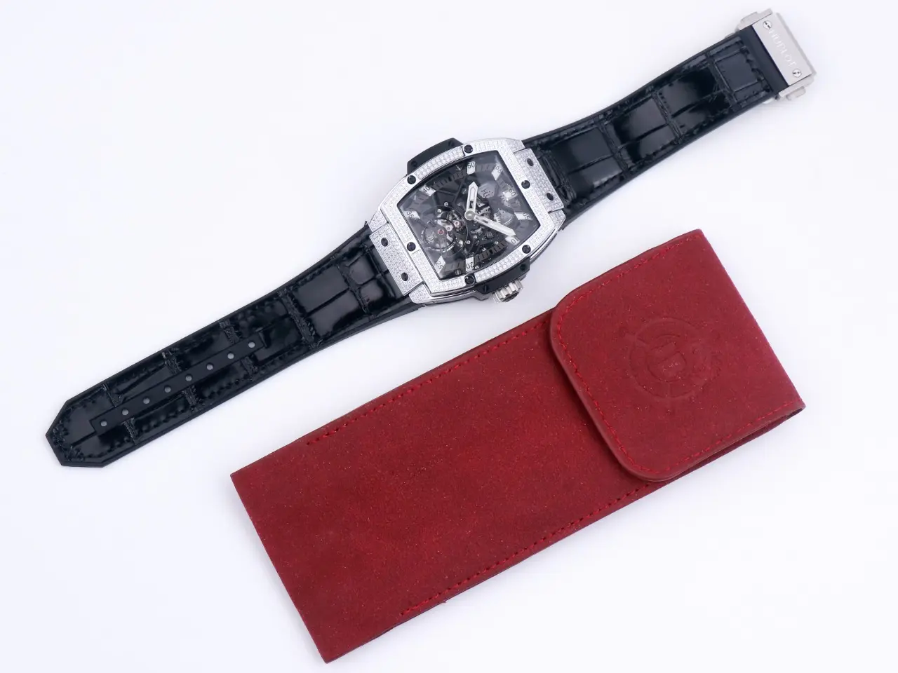 ZF Factory Hublot Masterpiece 906 Tourbillon Watch – Rose Gold/Platinum, Black Leather Strap, Super Clone Edition - 图片 3