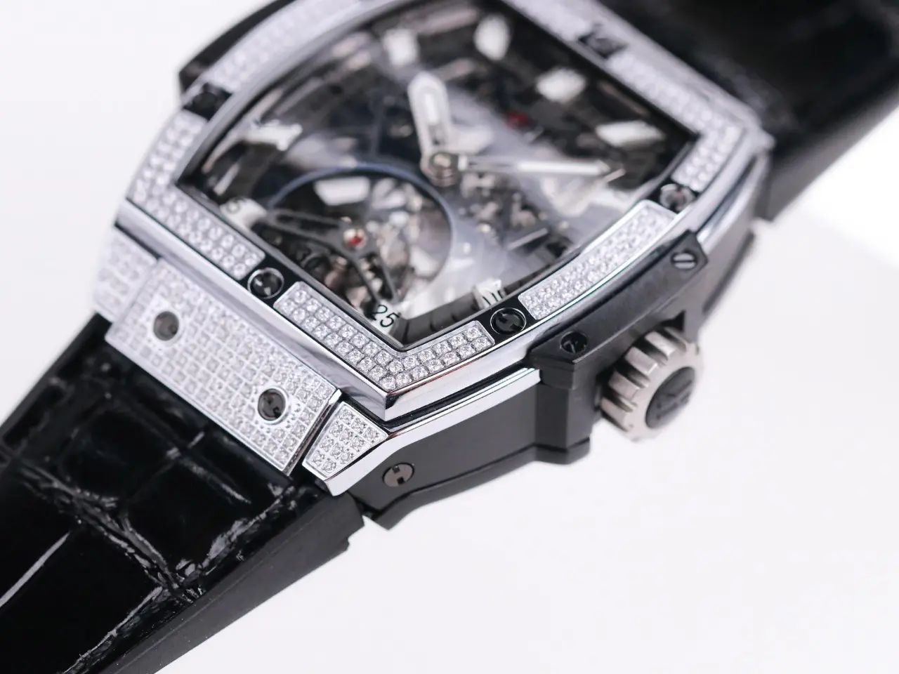 ZF Factory Hublot Masterpiece 906 Tourbillon Watch – Rose Gold/Platinum, Black Leather Strap, Super Clone Edition - 图片 6