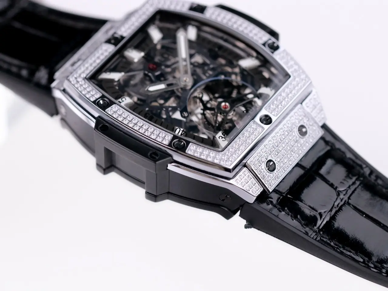 ZF Factory Hublot Masterpiece 906 Tourbillon Watch – Rose Gold/Platinum, Black Leather Strap, Super Clone Edition - 图片 9