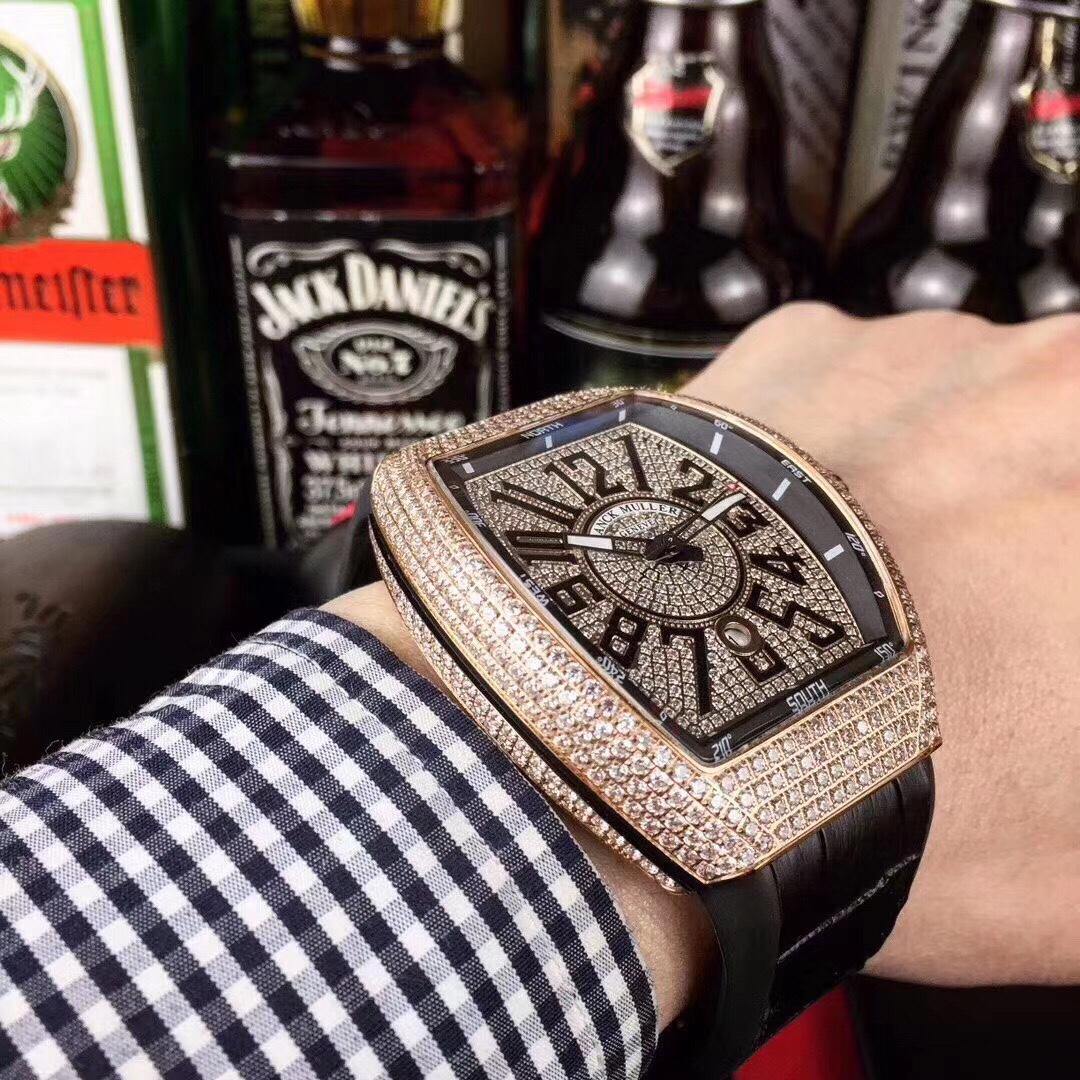 Iced Out Franck Muller Vanguard V45 Replica • Super Clone Watches - 图片 4