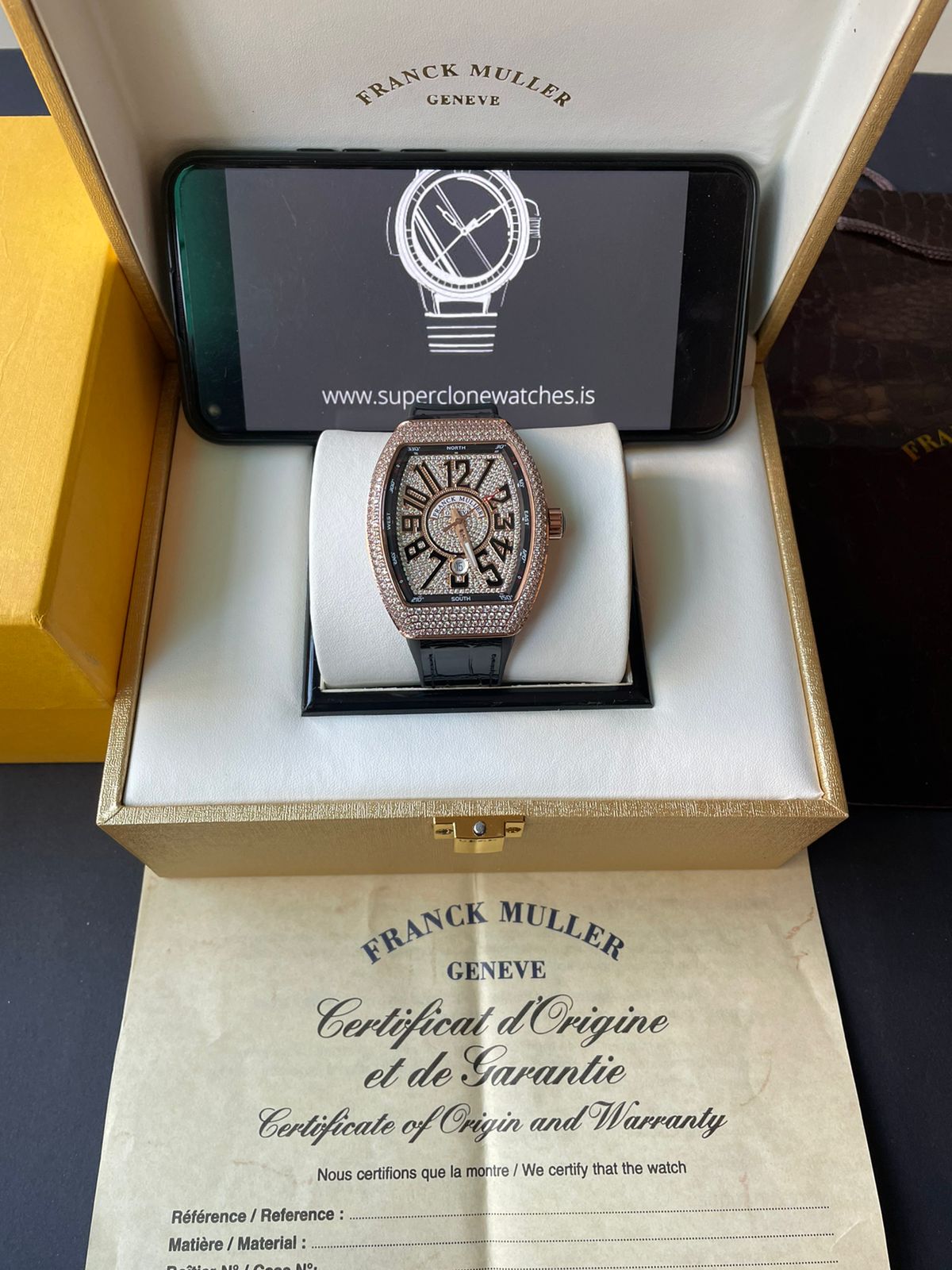 Iced Out Franck Muller Vanguard V45 Replica • Super Clone Watches - 图片 6