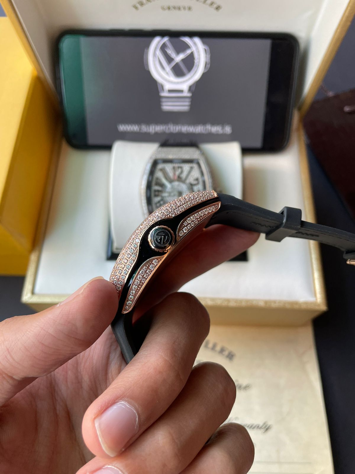 Iced Out Franck Muller Vanguard V45 Replica • Super Clone Watches - 图片 8