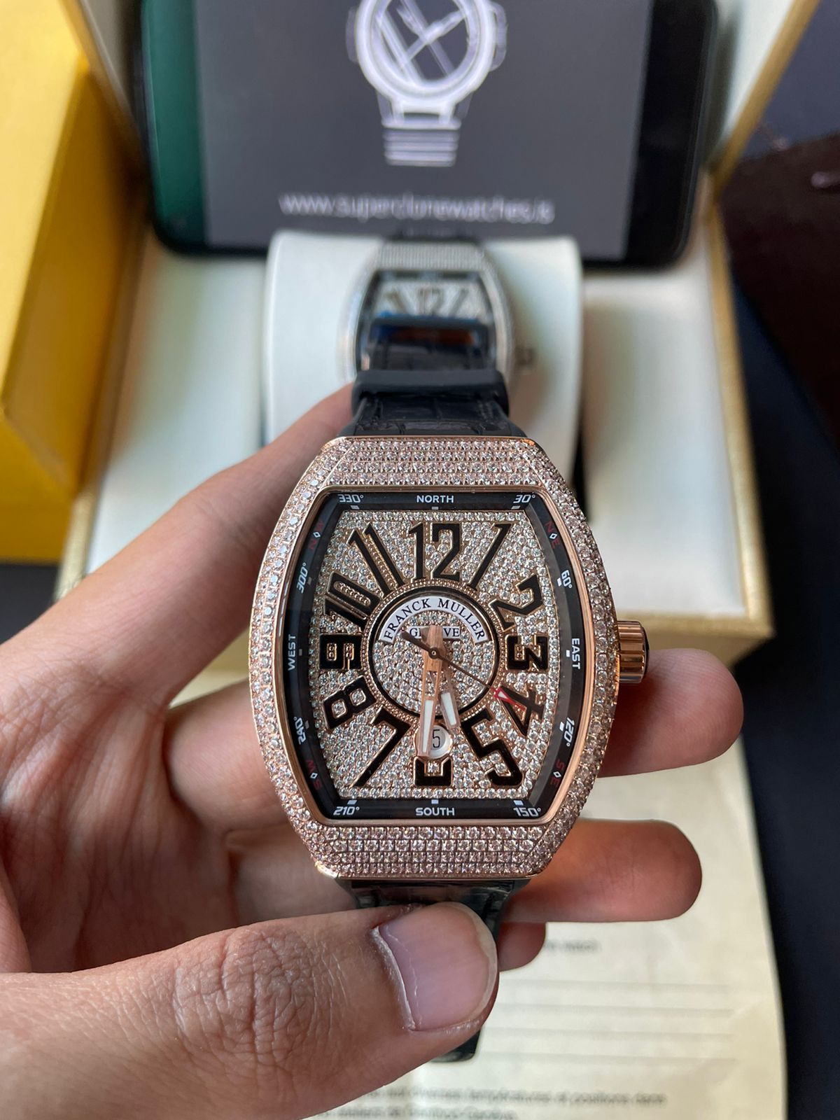 Iced Out Franck Muller Vanguard V45 Replica • Super Clone Watches - 图片 10