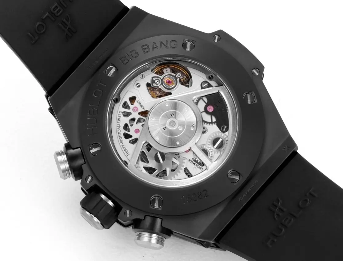 JB Factory Hublot Big Bang Unico Black Magic 45mm Colorful Ceramic Watch with Rubber Strap – Super Clone Excellence - 图片 8