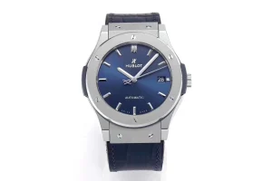 JB Factory Hublot Classic Fusion WWF Replica Watch – Titanium, Blue Dial, 45MM Automatic Super Clone