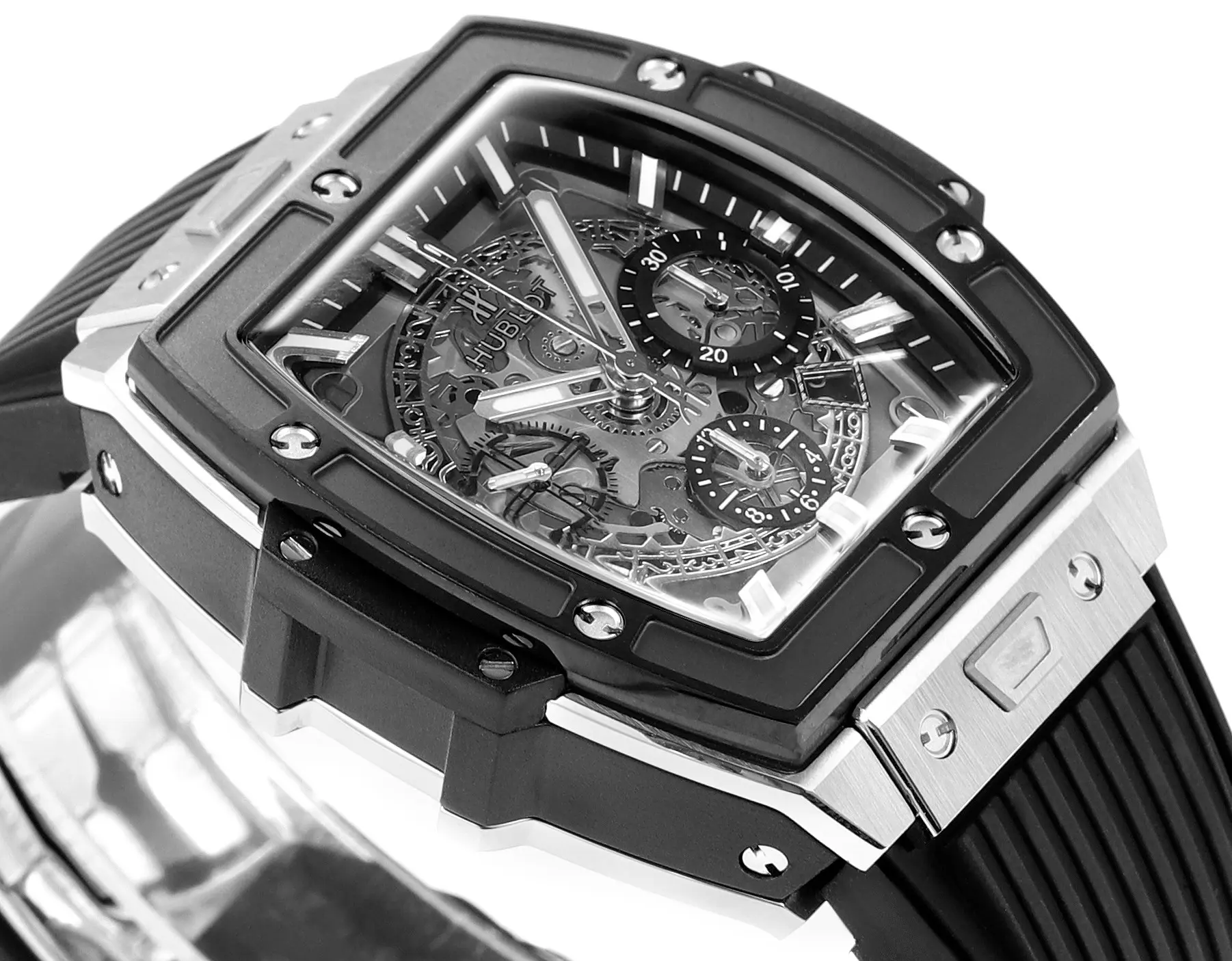 JB Factory HUBLOT Spirit of Big Bang Black & Silver Limited Edition Watch – Model 642.NX.0170.RX with Rubber Strap – Best Replica Watch - 图片 3