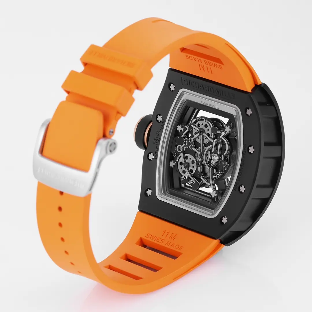 JB Factory Richard Mille Black Ceramic Orange Strap Super Clone Watch – Premium Replica Richard Mille - 图片 7