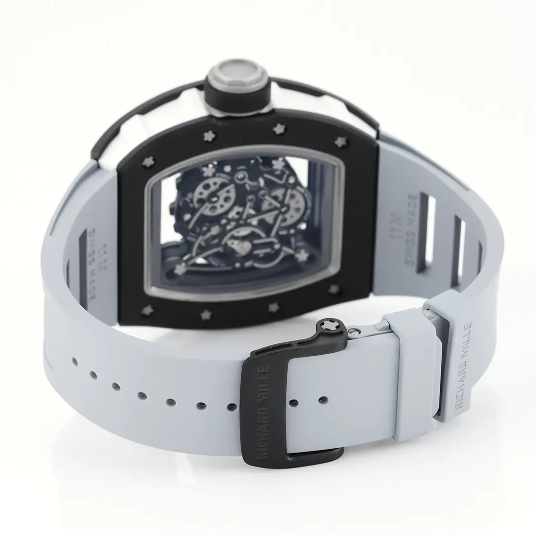 JB Factory Richard Mille Black Ceramic Watch Grey Strap – Premium Super Clone Watches - 图片 8