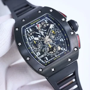 JB Factory Richard Mille RM011-FM Black Chronograph Super Clone Watch – Premium Replica Richard Mille