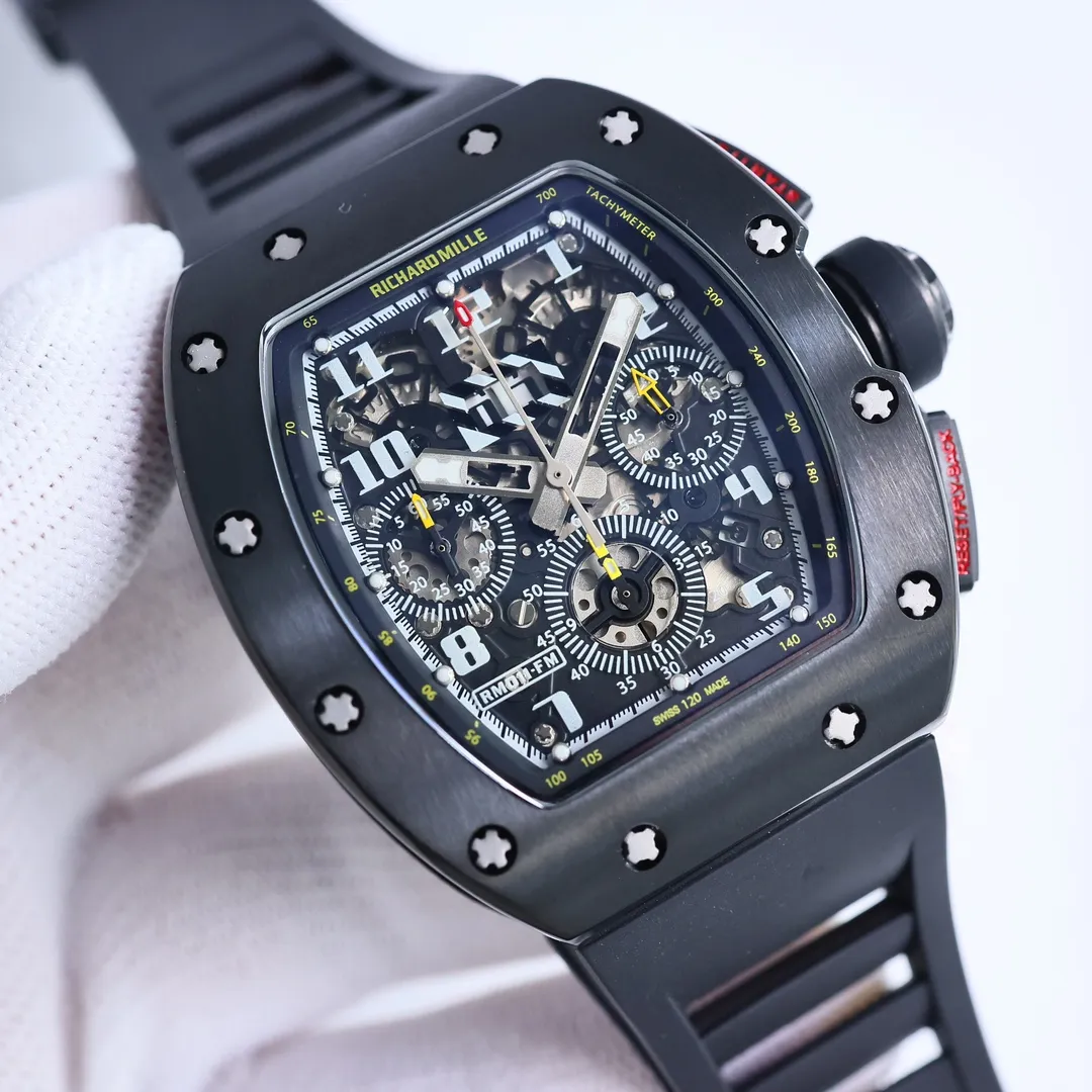 JB Factory Richard Mille RM011-FM Black Chronograph Super Clone Watch – Premium Replica Richard Mille