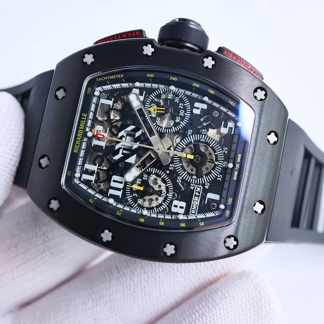 JB Factory Richard Mille RM011-FM Black Chronograph Super Clone Watch – Premium Replica Richard Mille - 图片 5