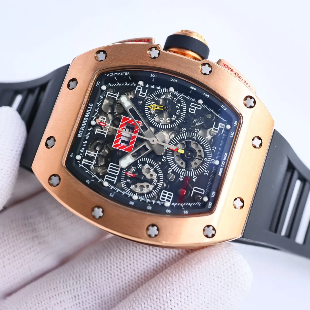 JB Factory Richard Mille RM011-FM Rose Gold Chronograph – Premium Super Clone Watch - 图片 5