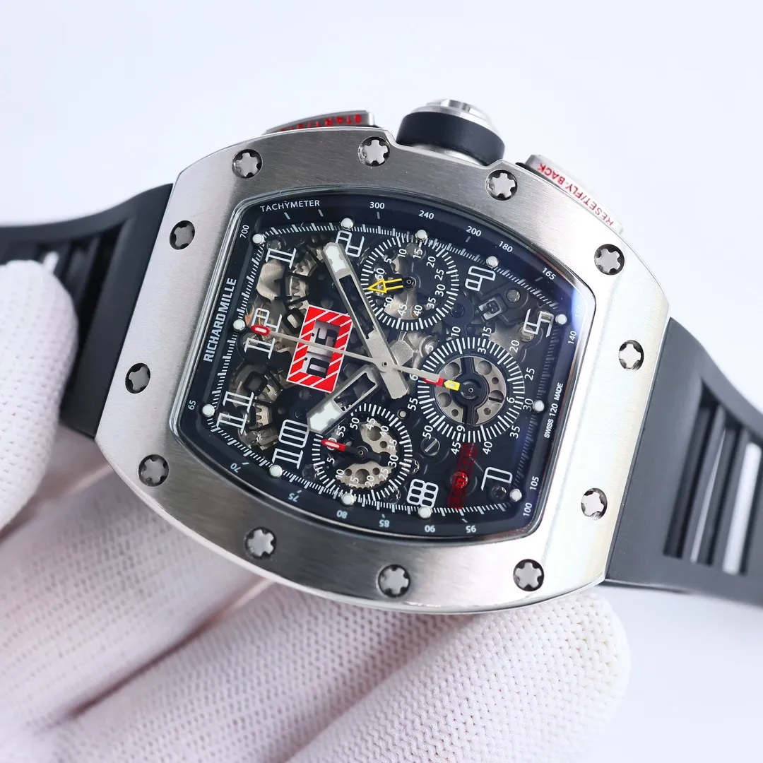 JB Factory Richard Mille RM011-FM Titanium Chronograph Black – Super Clone Watches - 图片 9