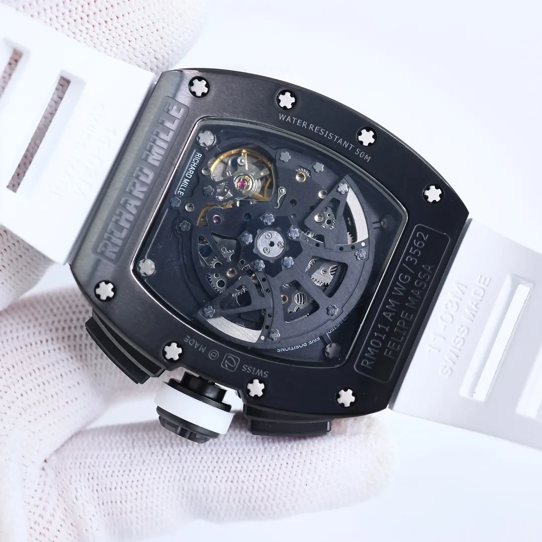 JB Factory Richard Mille RM011-FM White Strap Super Clone Watch – Premium Replica Richard Mille - 图片 7