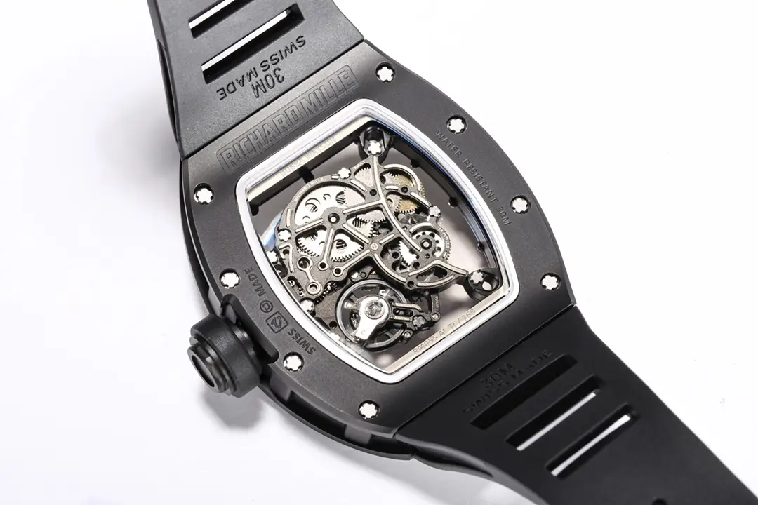 JB Factory Richard Mille RM055 Black Rubber Super Clone Watch – Premium Replica Richard Mille - 图片 8