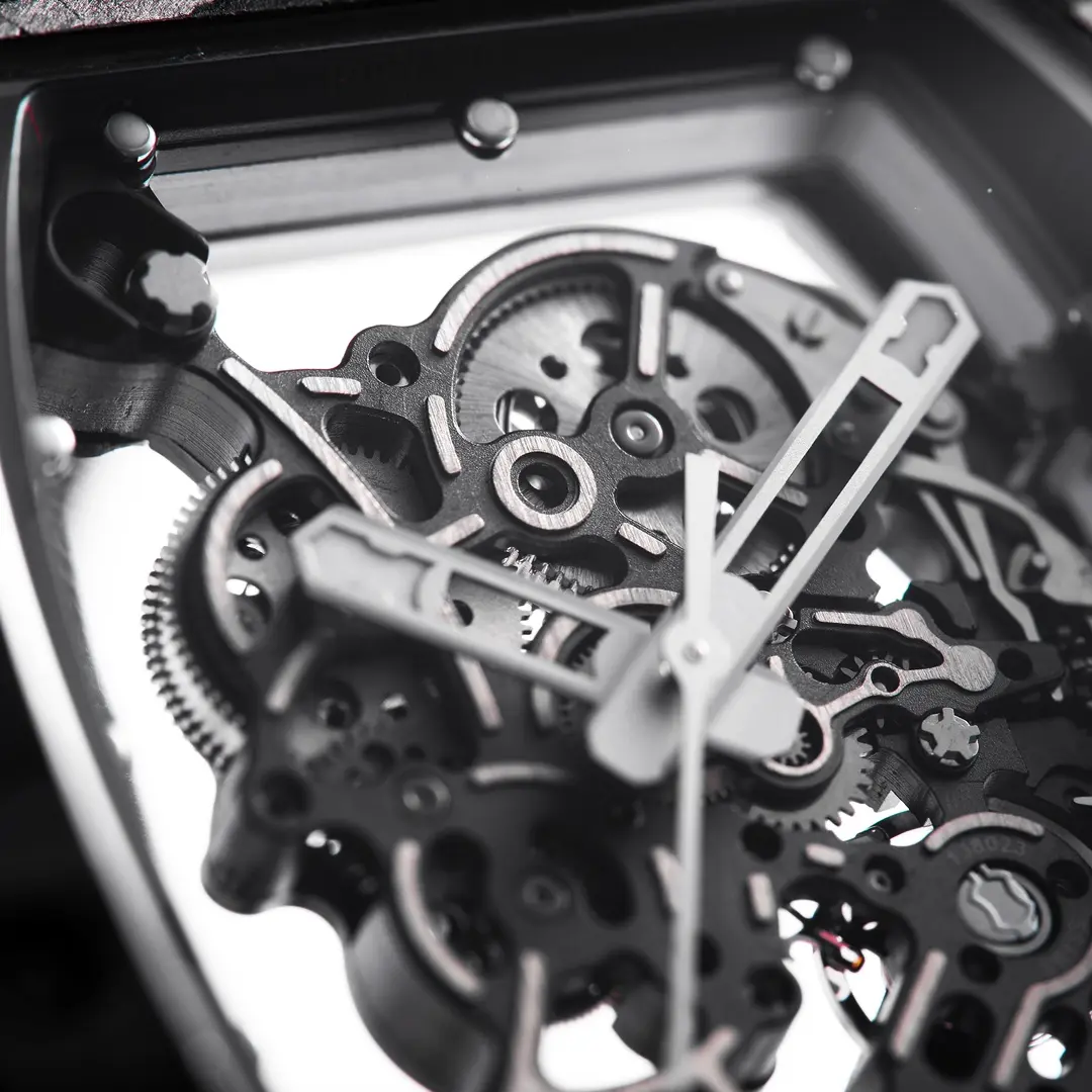 JB Factory Richard Mille RM055 Carbon Fiber Black Rubber Super Clone Luxury Watch - 图片 5