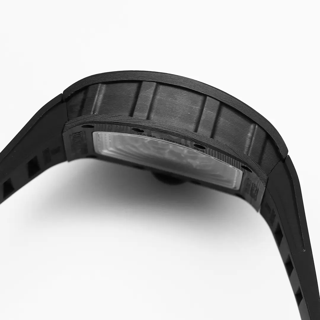 JB Factory Richard Mille RM055 Carbon Fiber Black Rubber Super Clone Luxury Watch - 图片 6