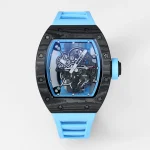 JB Factory Richard Mille RM055 Carbon Fiber Blue Super Clone Luxury Watch