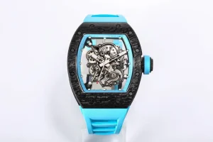 JB Factory Richard Mille RM055 NTPT Blue Rubber Strap – Premium Super Clone Watch