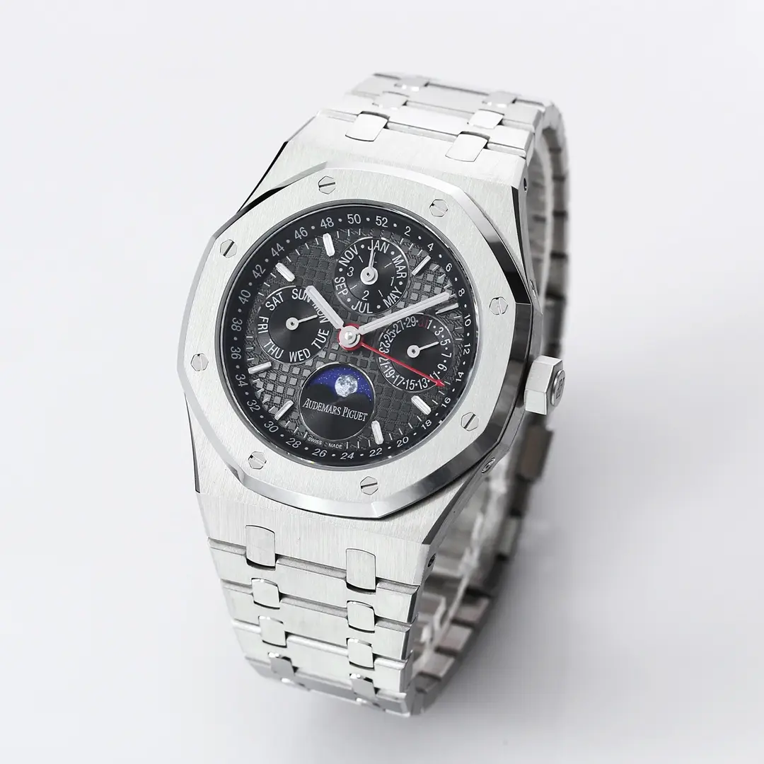 JF Factory Audemars Piguet Royal Oak Perpetual Calendar Blue Dial Stainless Steel Super Clone Watch – Premium Replica - 图片 3