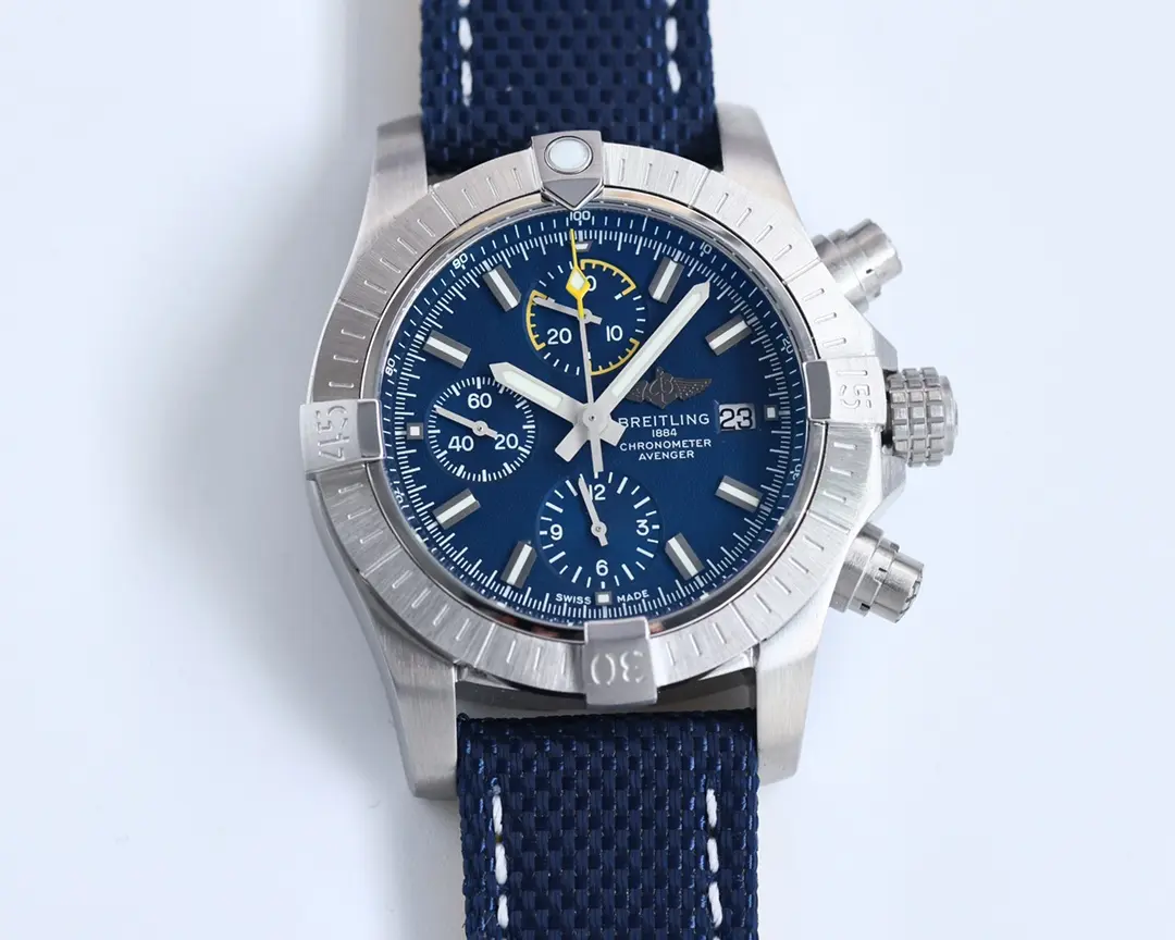JF Factory Breitling Avenger Chronograph 43 Blue Fabric – Super Clone Watch Replica