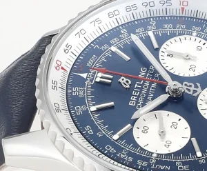 JF Factory Breitling Navitimer 1 B01 Chronograph Blue Leather – Premium Super Clone Watch