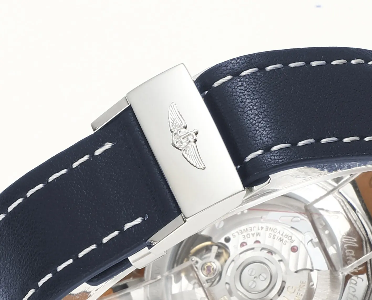 JF Factory Breitling Navitimer 1 B01 Chronograph Blue Leather – Premium Super Clone Watch - 图片 2