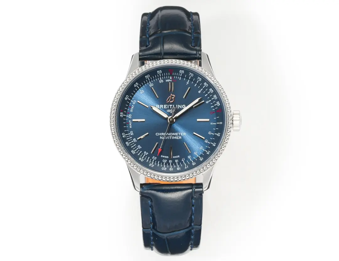 JF Factory Breitling Navitimer Automatic Blue Leather – Super Clone Watch Replica