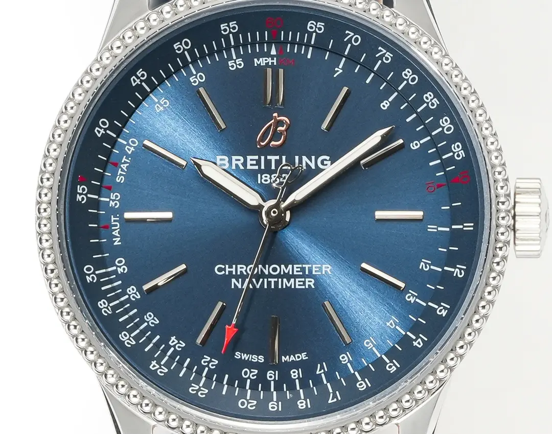 JF Factory Breitling Navitimer Automatic Blue Leather – Super Clone Watch Replica - 图片 3