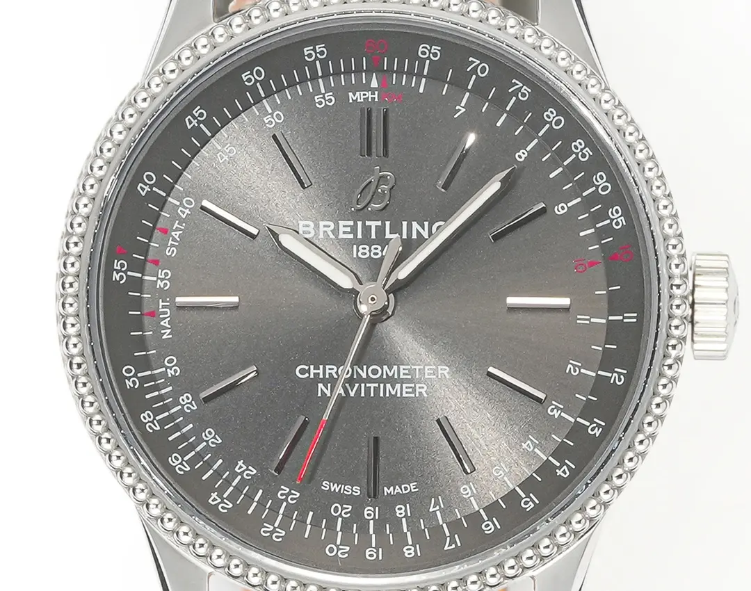 JF Factory Breitling Navitimer Automatic Grey Dial Leather – Super Clone Watch Replica - 图片 3