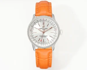 JF Factory Breitling Navitimer Automatic Orange Leather – Super Clone Watch