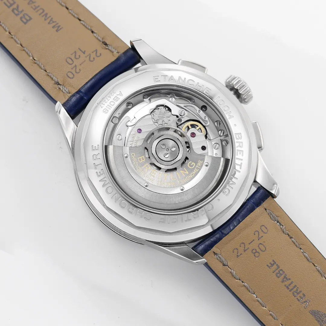 JF Factory Breitling Premier B01 Chronograph Blue Leather – Super Clone Watches - 图片 2