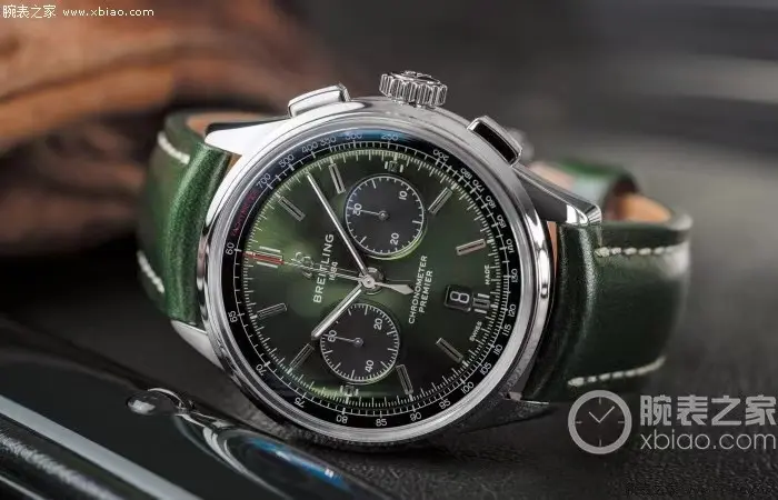 JF Factory Breitling Premier B01 Chronograph Green Leather – Super Clone Watch Masterpiece - 图片 2