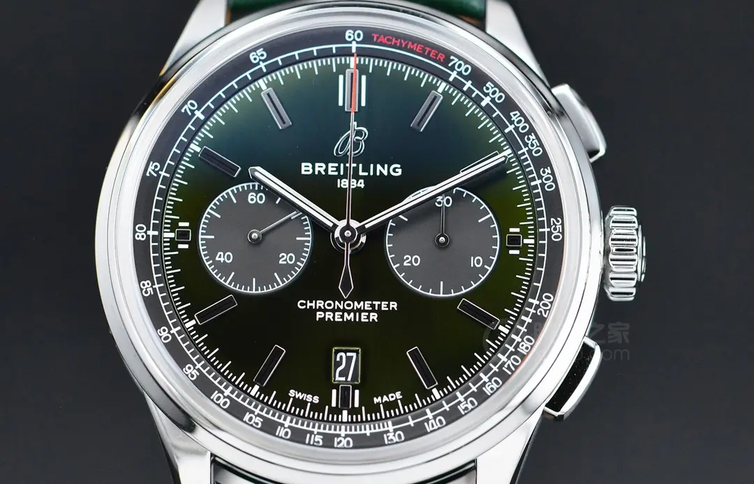 JF Factory Breitling Premier B01 Chronograph Green Leather – Super Clone Watch Masterpiece - 图片 9