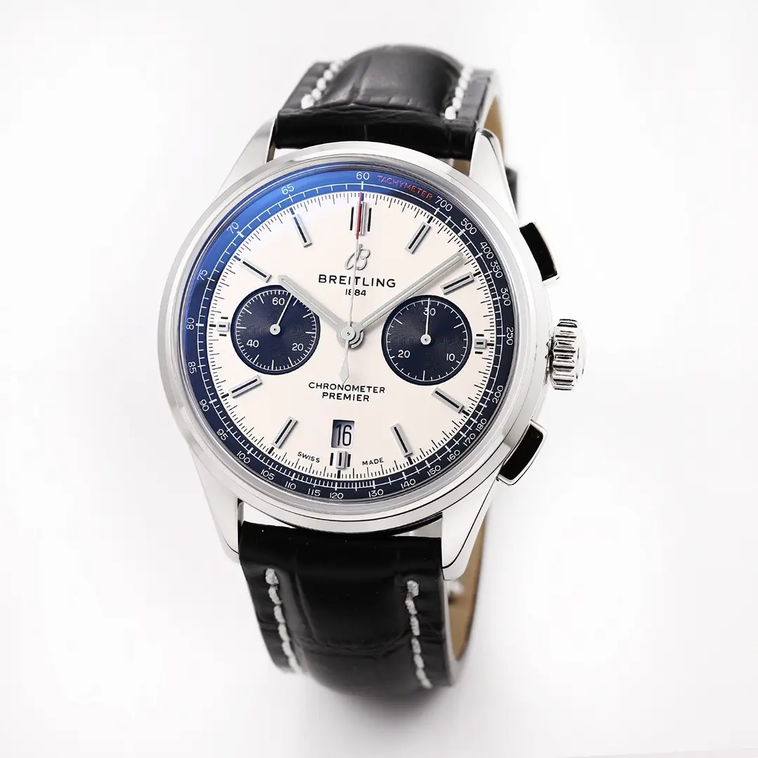JF Factory Breitling Premier B01 Chronograph White Black – Super Clone Luxury Watch - 图片 9