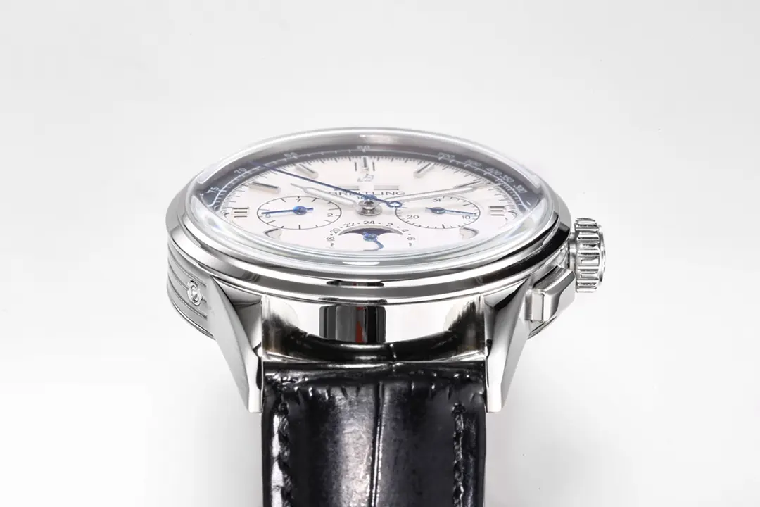 JF Factory Breitling Premier B25 White Dial Black Leather – Super Clone Luxury Watch - 图片 6