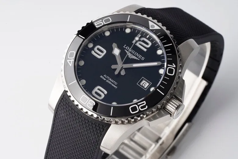 JF Factory Longines Conquest Black Dial Rubber Strap – Best Super Clone Watch - 图片 3