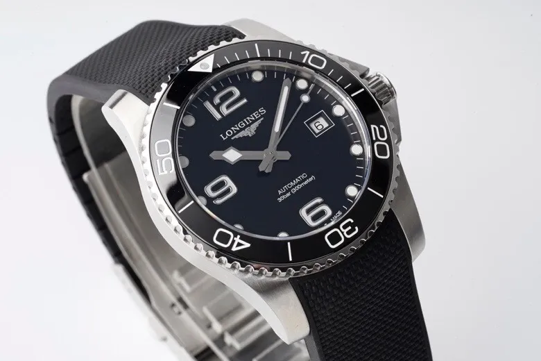 JF Factory Longines Conquest Black Dial Rubber Strap – Best Super Clone Watch - 图片 4