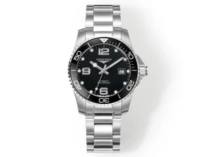 JF Factory Longines Conquest Black Dial Steel Watch – Best Super Clone Design