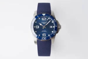 JF Factory Longines Conquest Blue Dial Rubber Strap – Best Super Clone Watch