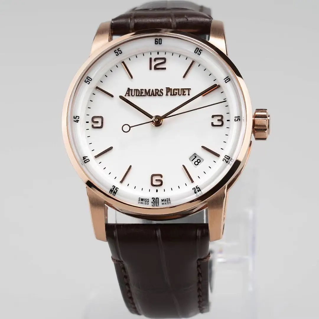 JH Factory Audemars Piguet Code 11.59 White Dial Brown Leather – Premium Super Clone Watch Replica