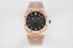 JH Factory Audemars Piguet Royal Oak 15500 Rose Gold Black Dial Super Clone Watch
