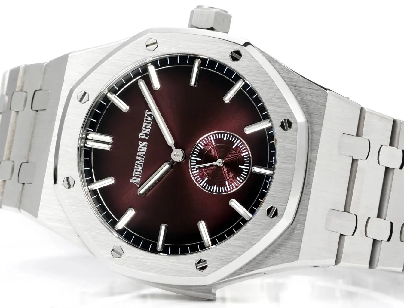JH Factory Audemars Piguet Royal Oak 26591IP Burgundy Steel Super Clone Watch - 图片 4