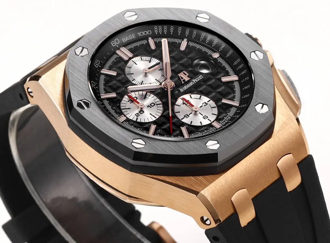 JH Factory Audemars Piguet Royal Oak Offshore Chronograph Rose Gold Black – Premium Super Clone Watch - 图片 4