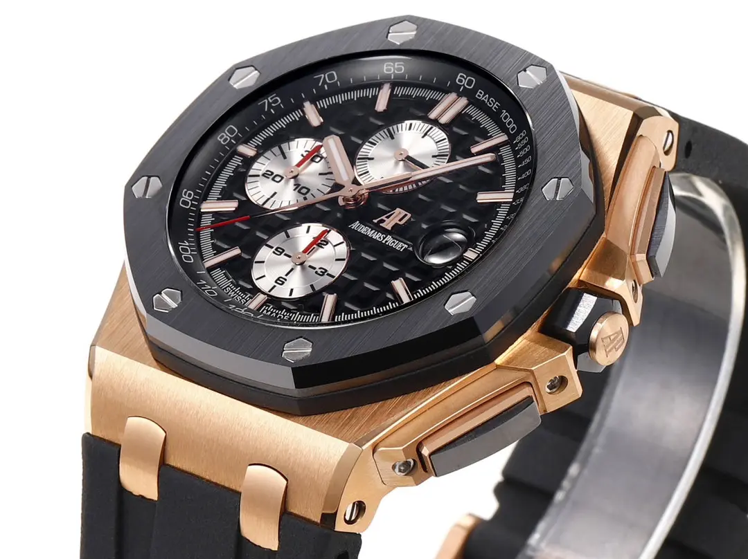 JH Factory Audemars Piguet Royal Oak Offshore Chronograph Rose Gold Black – Premium Super Clone Watch - 图片 5